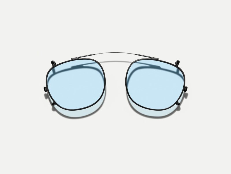 Moscot Cliptosh 52 Bel Air Blue (Matte Black)