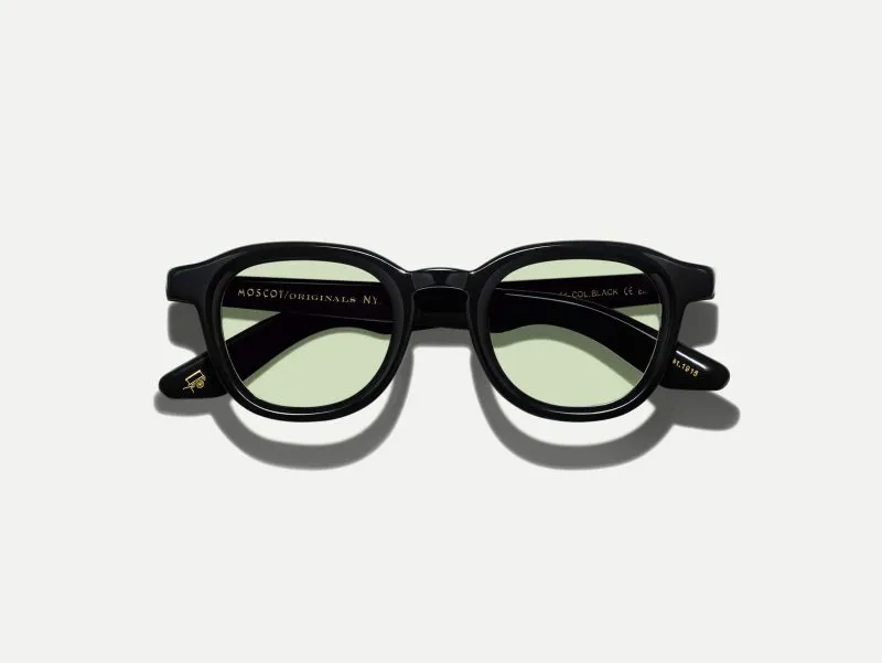 black-1.jpg Moscot Dahven with green+ 47 Black