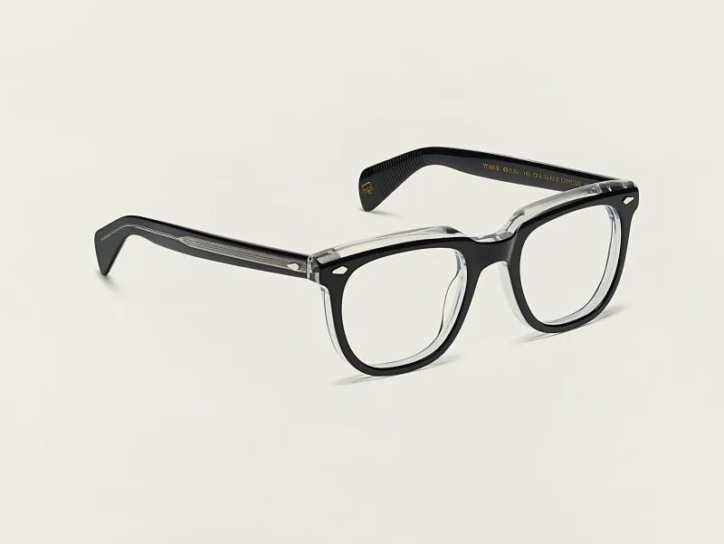 Moscot Yontif 52 Black/Crystal