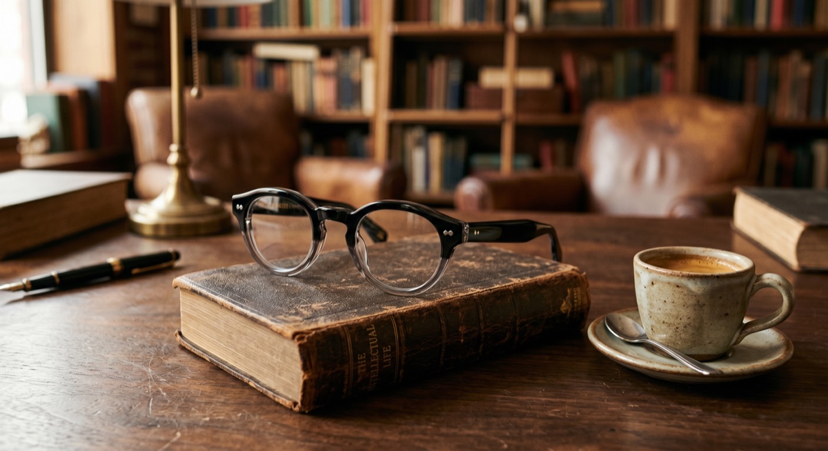 Moscot Zolman 2026 Black Crystal acetate vintage eyewear