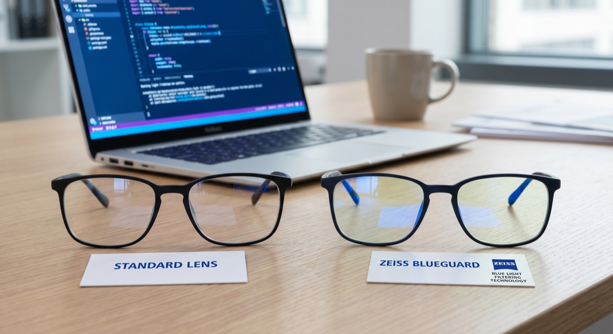 เลนส์ Zeiss BlueGuard ดีกว่า เลนส์กรองแสงสีฟ้าทั่วไปไหม คำตอบตรงจากนักทัศนมาตร 2026 เลนส์ Zeiss BlueGuard ดีกว่า เลนส์กรองแสงสีฟ้าทั่วไปไหม คำตอบตรงจากนักทัศนมาตร 2026