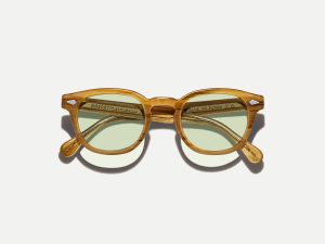 Moscot Lemtosh with green+ 49 Blonde
