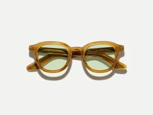 Moscot Dahven with green+ 47 Blonde