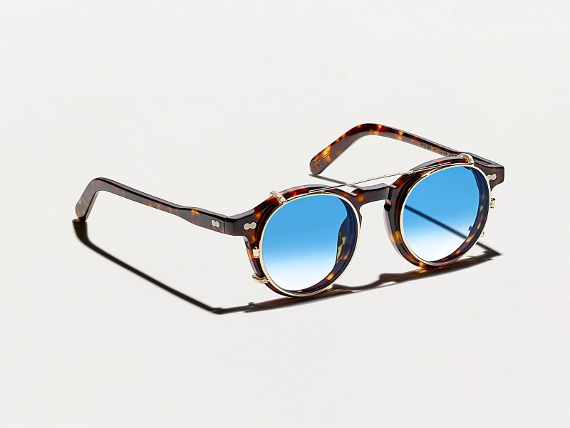 Moscot Clipzen 46 Broadway Blue Fade