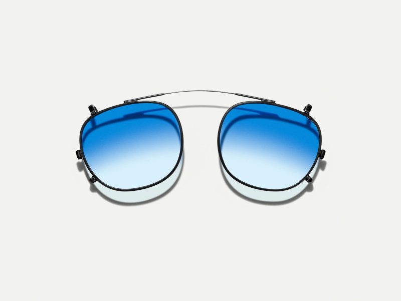 Moscot Cliptosh 52 Broadway Blue Fade (Matte Black)