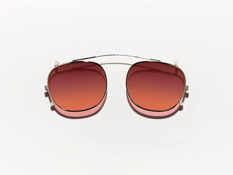 Moscot Cliptosh 49 Cabernet (Matte Black)