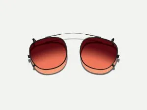 Moscot Cliptosh 52 Cabernet (Matte Black)