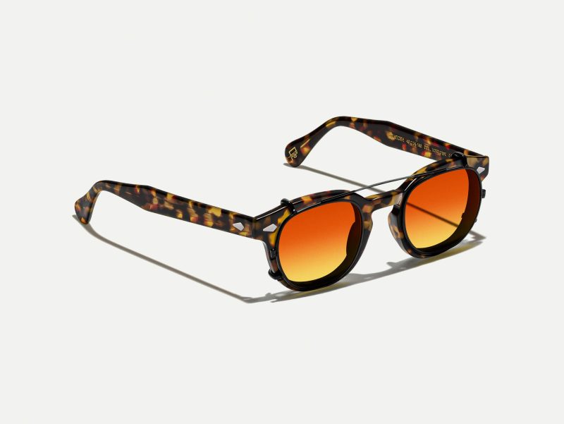 Moscot Cliptosh 52 Candy Corn (Matte Black)