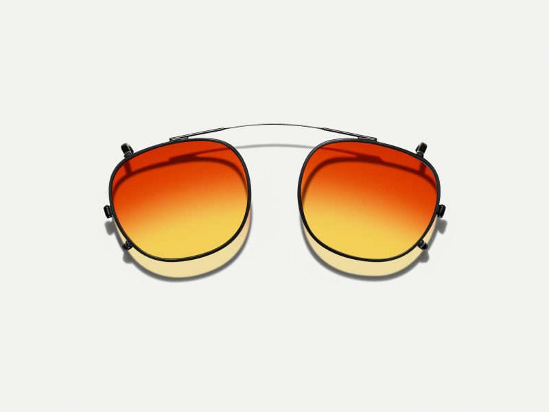 Moscot Cliptosh 52 Candy Corn (Matte Black)