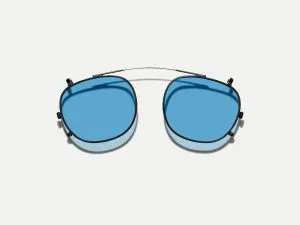 Moscot Cliptosh 52 Celebrity Blue (Matte Black)
