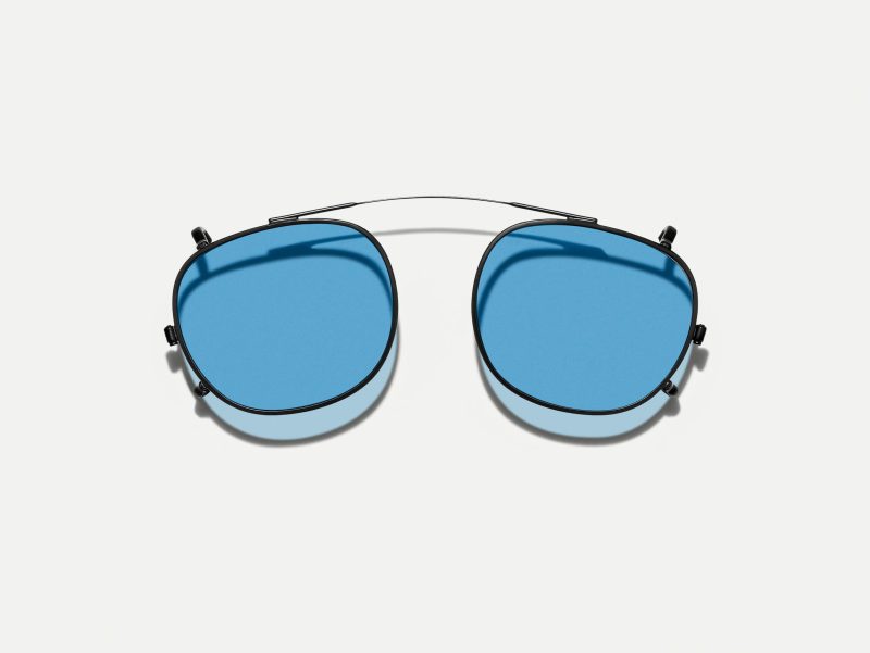 Moscot Cliptosh 52 Celebrity Blue (Matte Black)