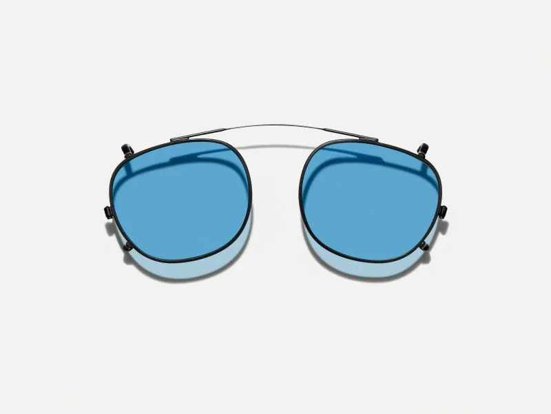 Moscot Cliptosh 52 Celebrity Blue (Matte Black)