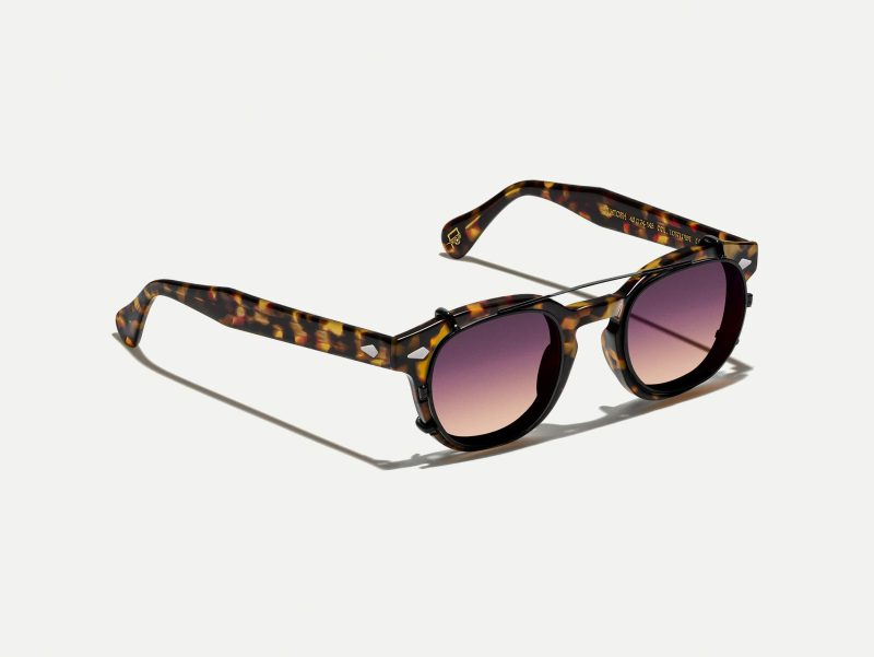Moscot Cliptosh 46 City Lights (Matte Black)