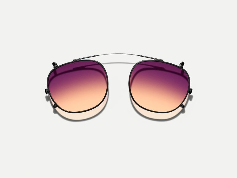Moscot Cliptosh 52 City Lights (Matte Black)