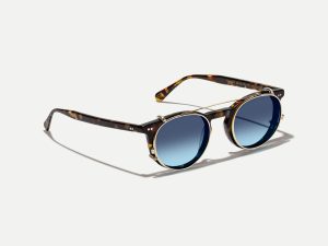 Moscot Frankie clip 51 Denim Blue