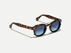 Moscot Cliptosh 52 Denim Blue (Matte Black)