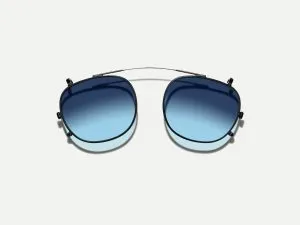 Moscot Cliptosh 44 Denim Blue (Matte Black)