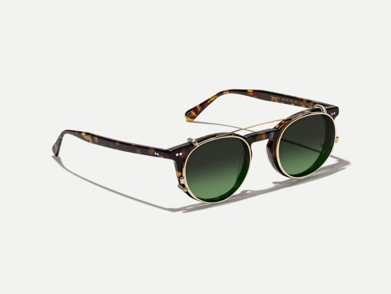 Moscot Frankie clip 51 Forest Wood