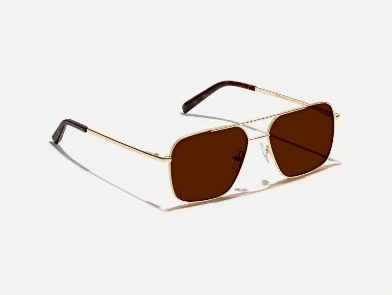 Moscot Shtarker 57 Gold (Sun)