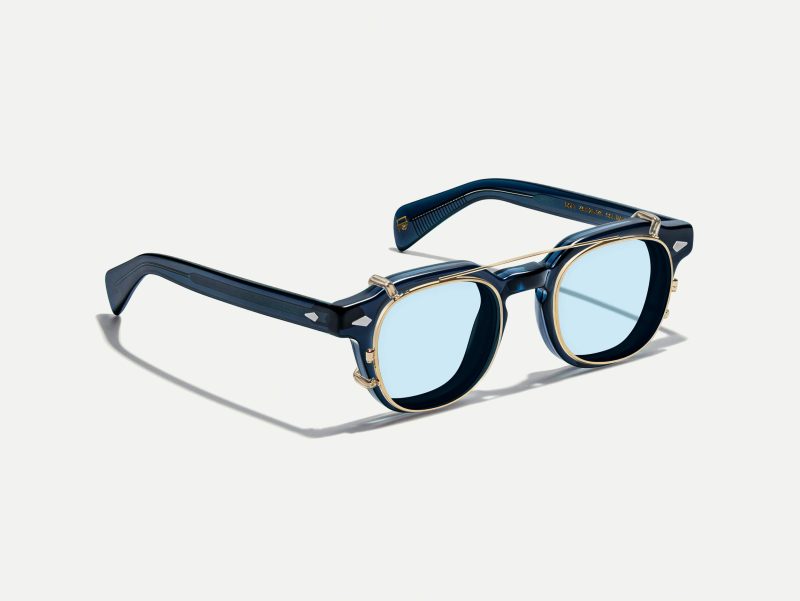 Moscot Dolt clip 49 Bel Air Blue