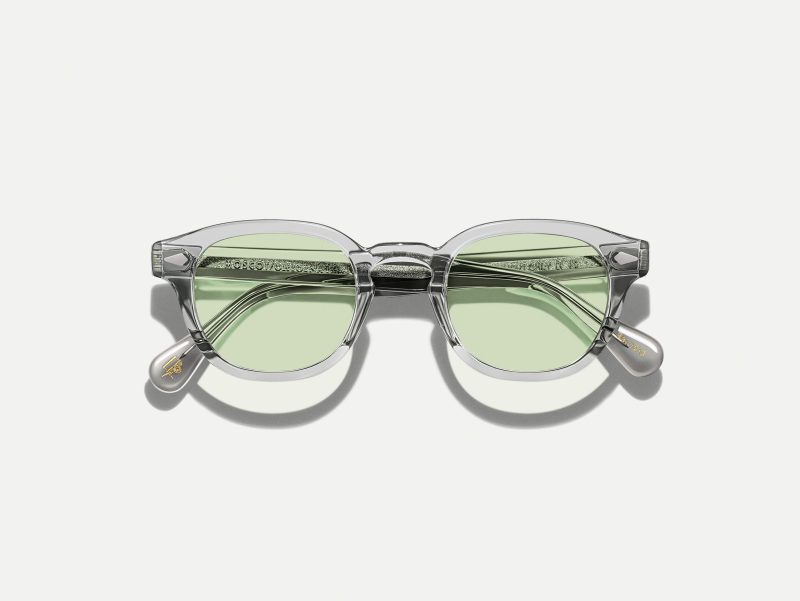 Moscot Lemtosh with green+ 46 Light Grey