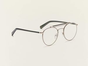Moscot Lazer 49 Matte Silver/Dark Grey