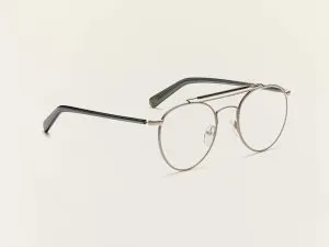 Moscot Lazer 49 Matte Silver/Dark Grey