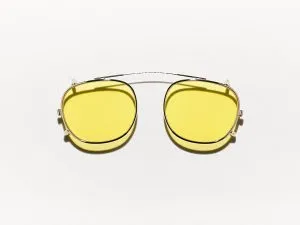 Moscot Cliptosh 49 Mellow Yellow (Matte Black)