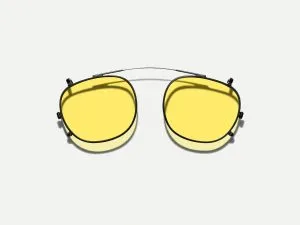 Moscot Cliptosh 52 Mellow Yellow (Matte Black)