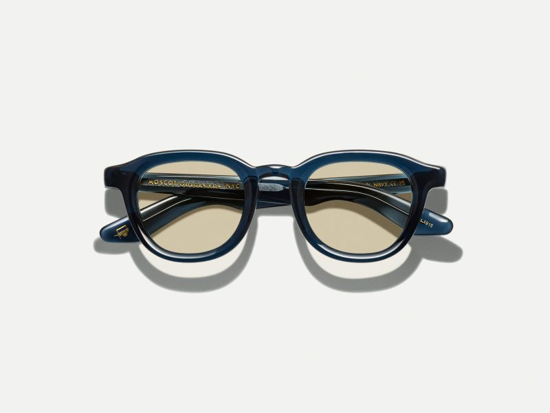 Moscot Dahven with amber+ 44 Navy
