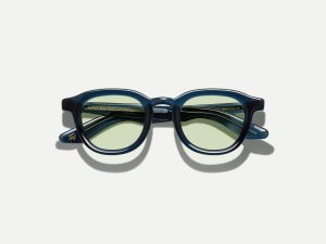 Moscot Dahven with green+ 44 Navy
