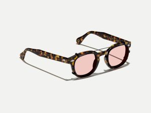Moscot Cliptosh matte black with custom made tints™ 49 New York Rose