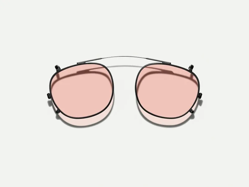 Moscot Cliptosh matte black with custom made tints™ 46 New York Rose