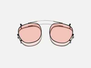 Moscot Cliptosh matte black with custom made tints™ 49 New York Rose