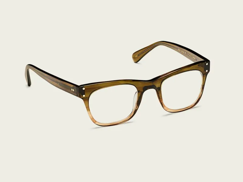 Moscot Baba 46 Olive Stripe