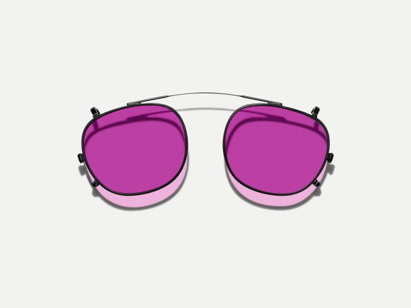 Moscot Cliptosh 52 Purple Nurple (Matte Black)