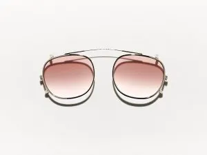 Moscot Cliptosh 49 Root Beer Fade (Matte Black)