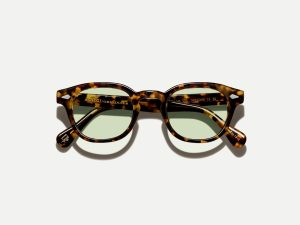 Moscot Lemtosh with green+ 46 Tortoise