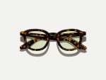 Moscot Dahven with green+ 44 Tortoise