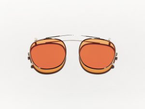 Moscot Cliptosh 44 Woodstock Orange (Matte Black)