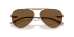 Armani Exchange AX2060S 611473 close-up ด้านหน้า เลนส์น้ำตาล Rose Gold