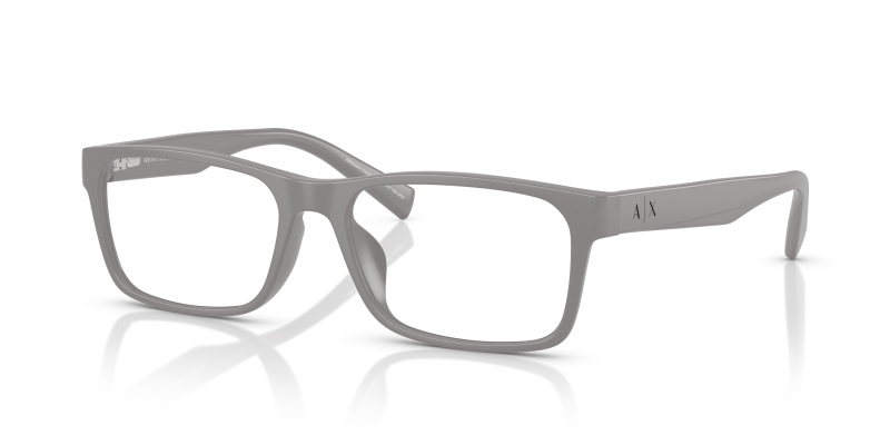 แว่นสายตา Armani Exchange AX3038F-8180 สีเทาด้าน มุมสามส่วนสี่