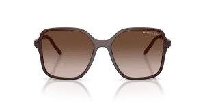 แว่นกันแดด Armani Exchange AX4163SF-839613 สีน้ำตาลโอปอล มุมหน้าตรง