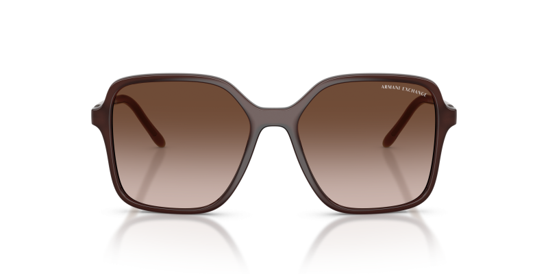 แว่นกันแดด Armani Exchange AX4163SF-839613 สีน้ำตาลโอปอล มุมหน้าตรง