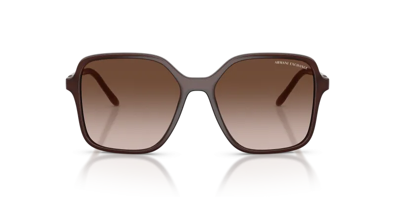 แว่นกันแดด Armani Exchange Sun AX4163SF-839613 839613 สีน้ำตาลโอปอล แว่นกันแดด Armani Exchange AX4163SF-839613 สีน้ำตาลโอปอล มุมหน้าตรง