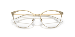 Emporio Armani Optic EA1087 3013 สีทองอ่อนมันเงา Emporio Armani EA1087 3013 ภาพสวมใส่ Cat-eye สีทองอ่อน