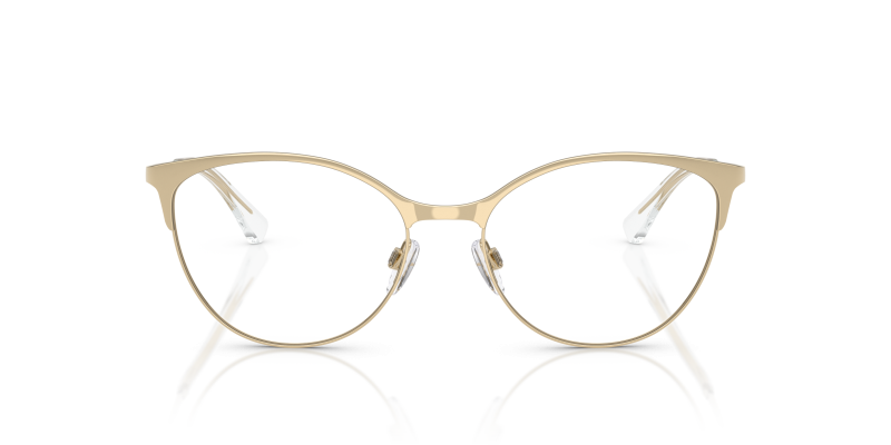 Emporio Armani Optic EA1087 3013 สีทองอ่อนมันเงา Emporio Armani EA1087 3013 สีทองอ่อนมันเงา มองด้านหน้า ทรงตาแมว