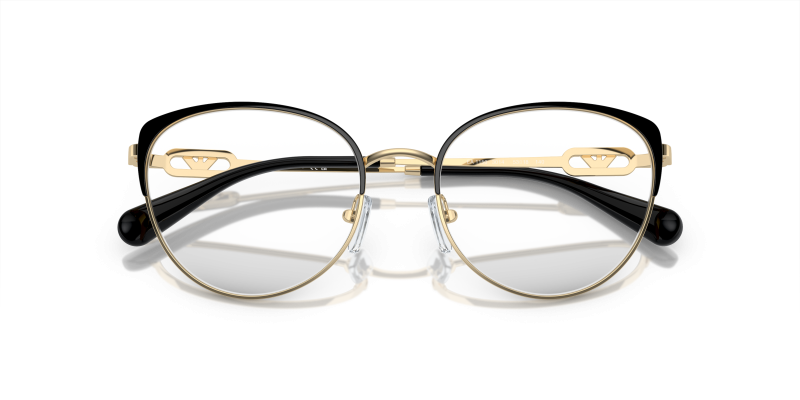 แว่นสายตา Emporio Armani EA1150 3014 ทองซีดประกาย/ดำ ภาพปิดชัด