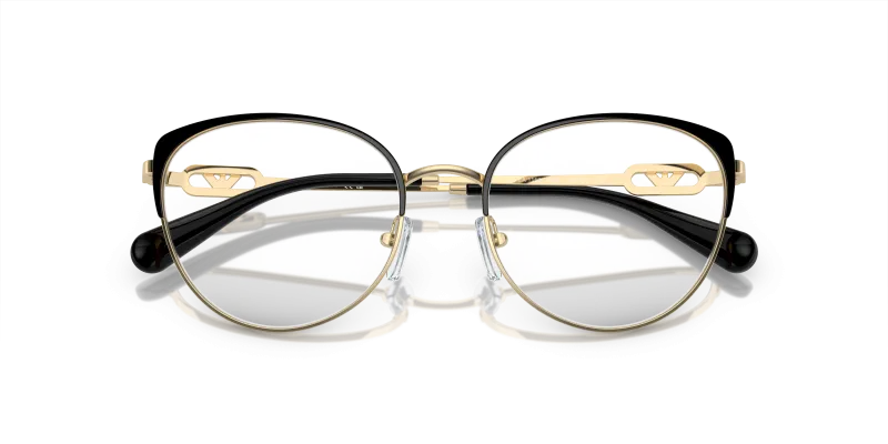 แว่นสายตา Emporio Armani EA1150 3014 ทองซีดประกาย/ดำ ภาพปิดชัด