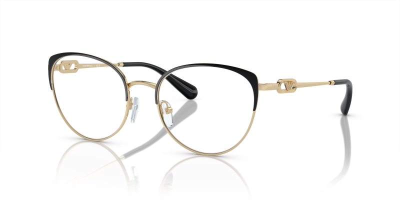 แว่นสายตา Emporio Armani EA1150 3014 ทองซีดประกาย/ดำ มุมสามส่วนสี่